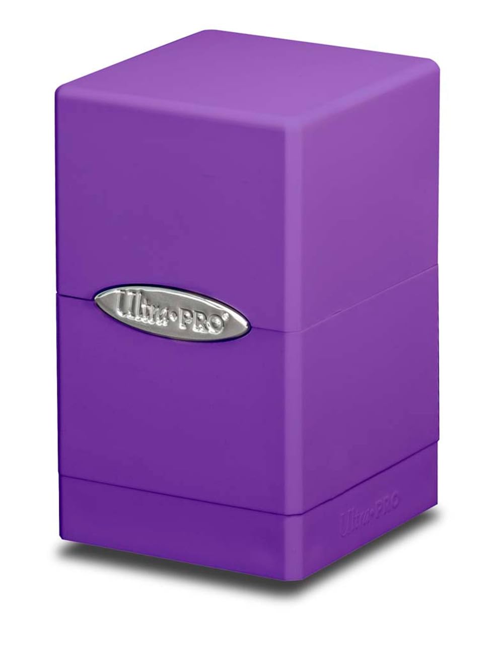 Ultra Pro - Purple Satin Tower Deck Box, Collectible Trading Card Protector Gaming Case Deck Box Organizer Storage Solution