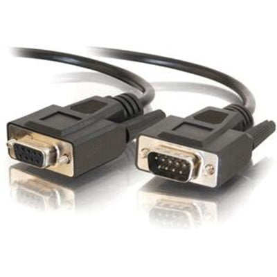 Cables to Go - C2G 52032 DB9 M/F Serial RS232 Extension Cable, Black (15 Feet, 4.57 Meters)