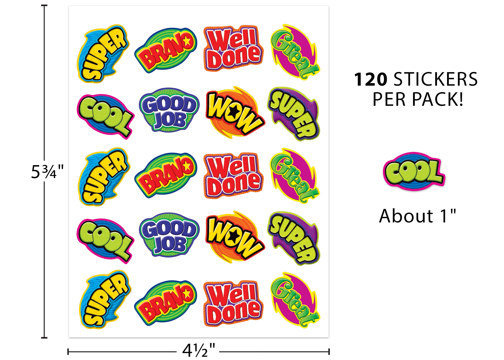 Positive Words Stickers