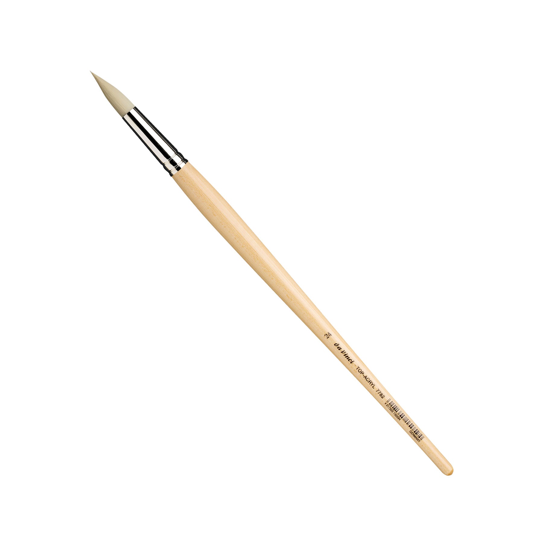 TOP-ACRYL White Brush, Synthetic, Acrylic & Oil, Round, Series 7782, Size 24