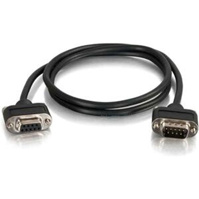 C2G 6ft Serial RS232 DB9 Null Modem Cable with Low Profile Connectors M/F - in-Wall CMG-Rated