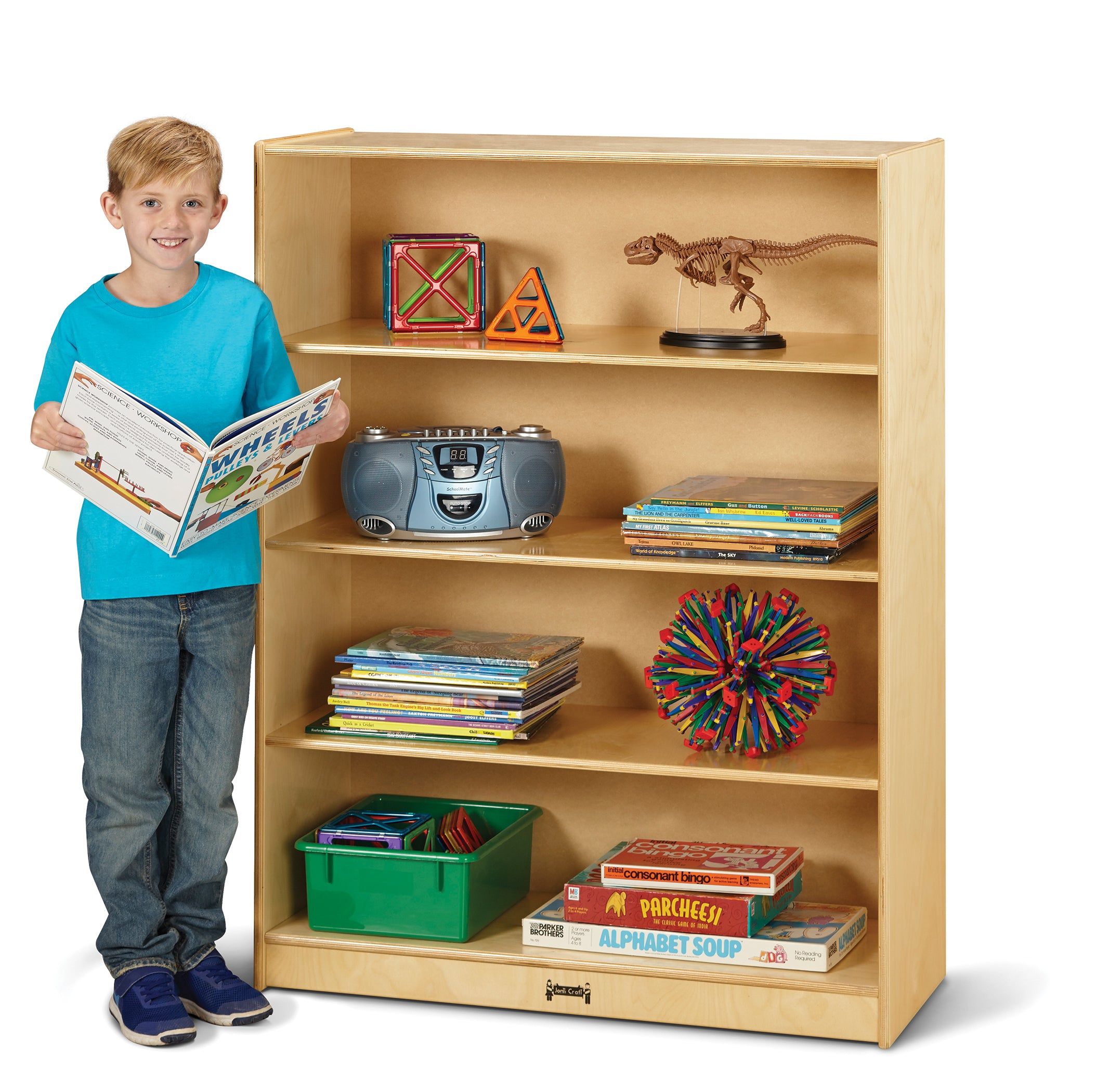 Jonti-Craft® Tall Fixed Straight-Shelf Bookcase