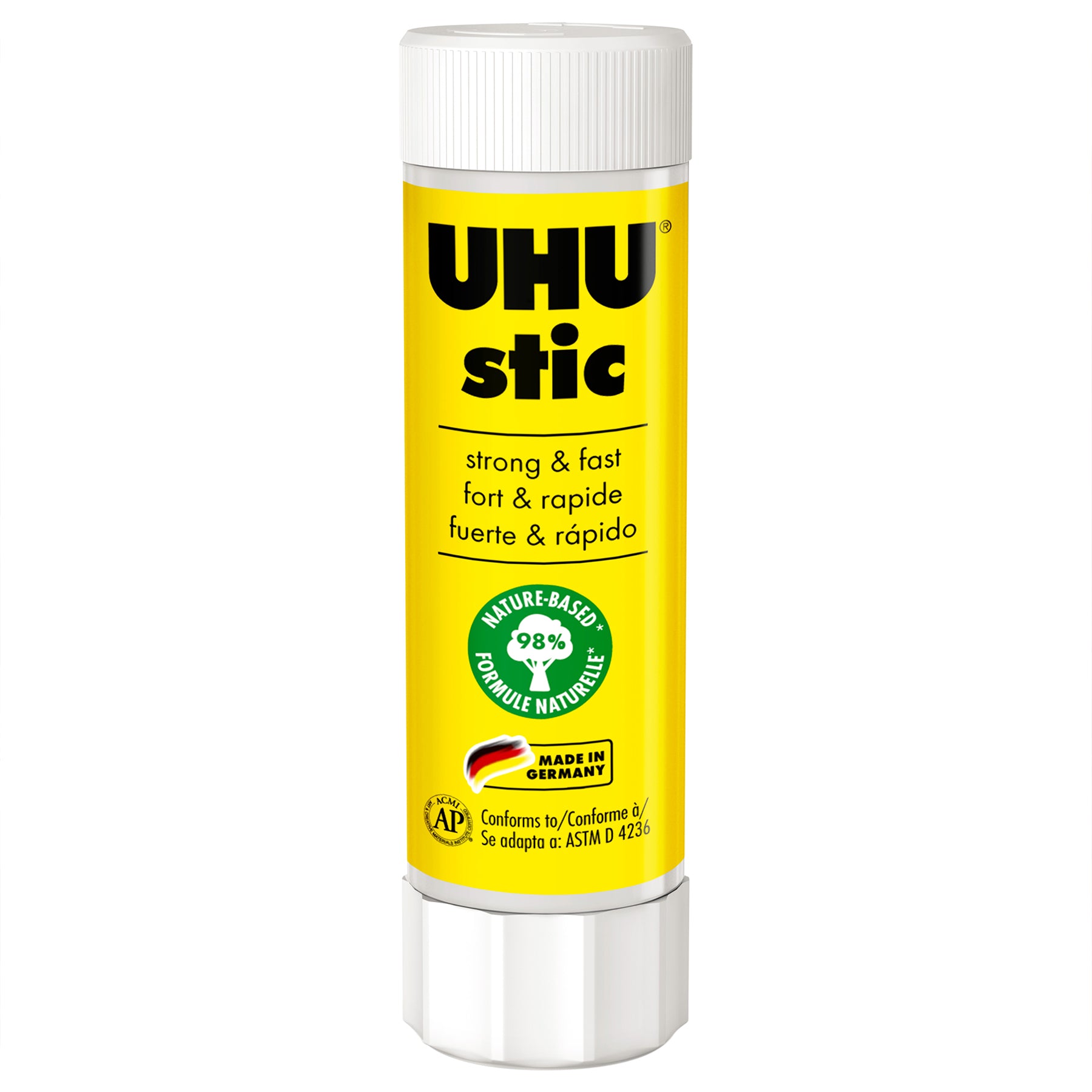 UHU Stic Permanent Glue Stick, Clear, 40 g, Pack of 12