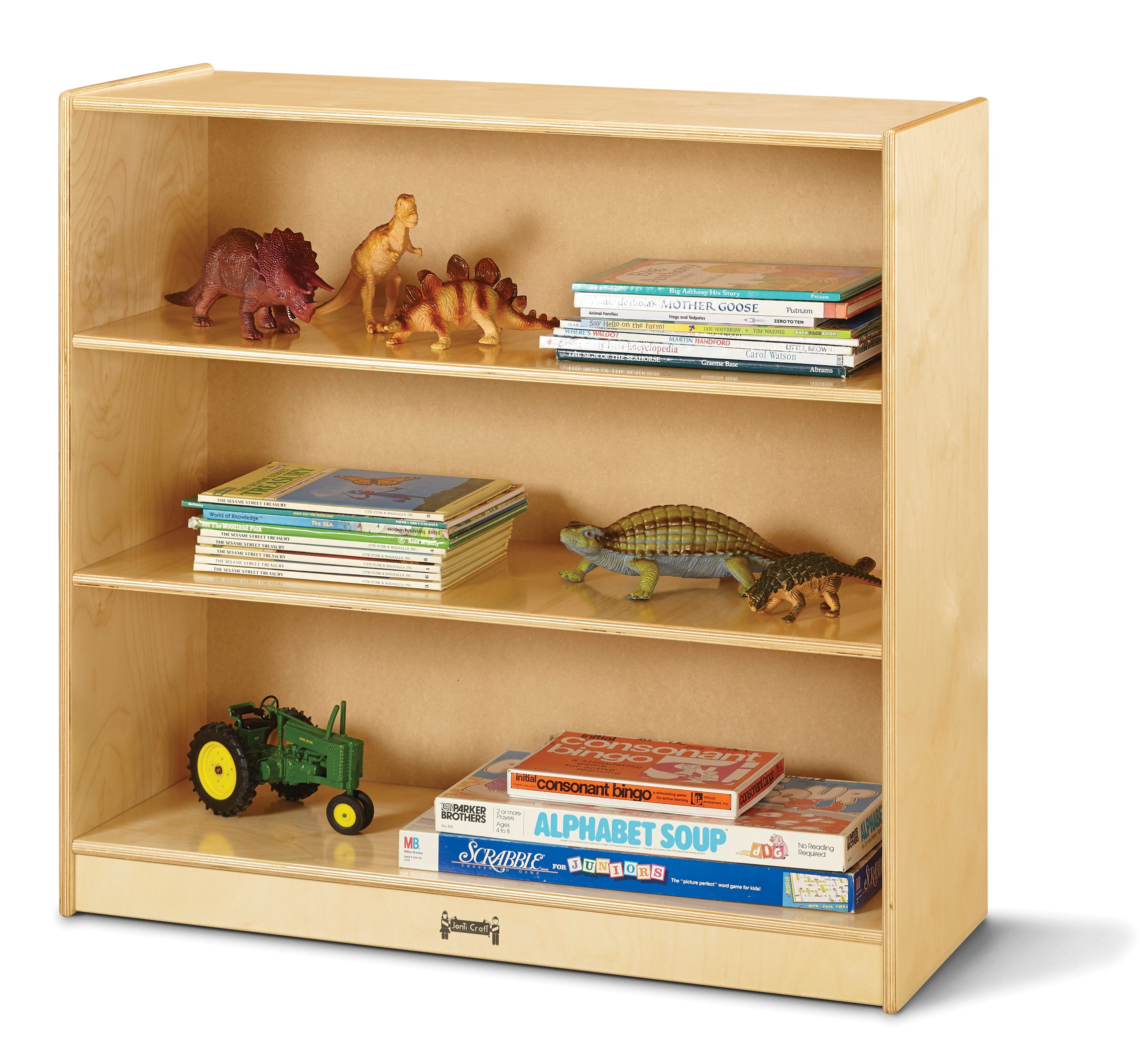 Jonti-Craft® Fixed Straight-Shelf Bookcase - Magnetic Write-n-Wipe Back