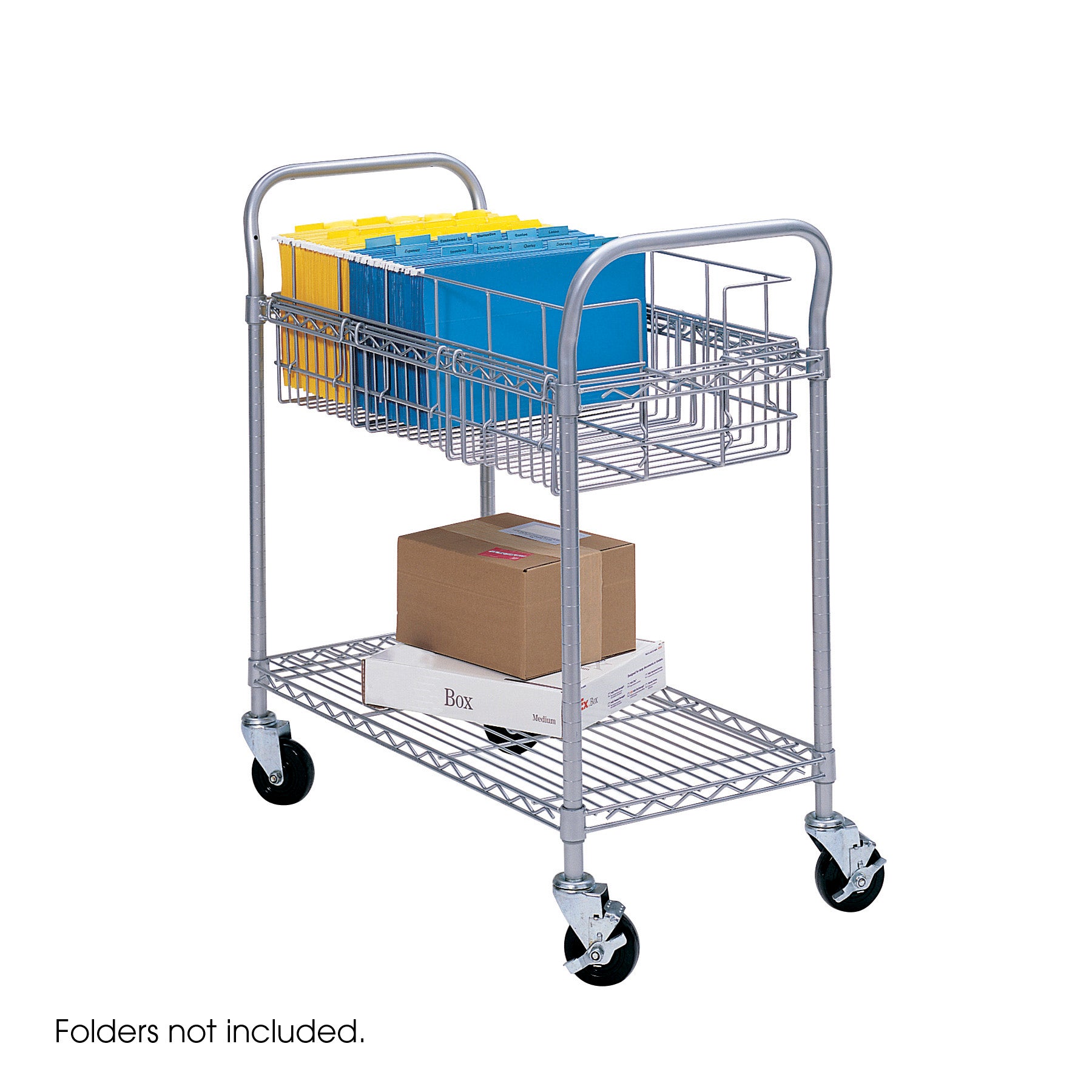 Cart Wire Mail 24 Wide Gry