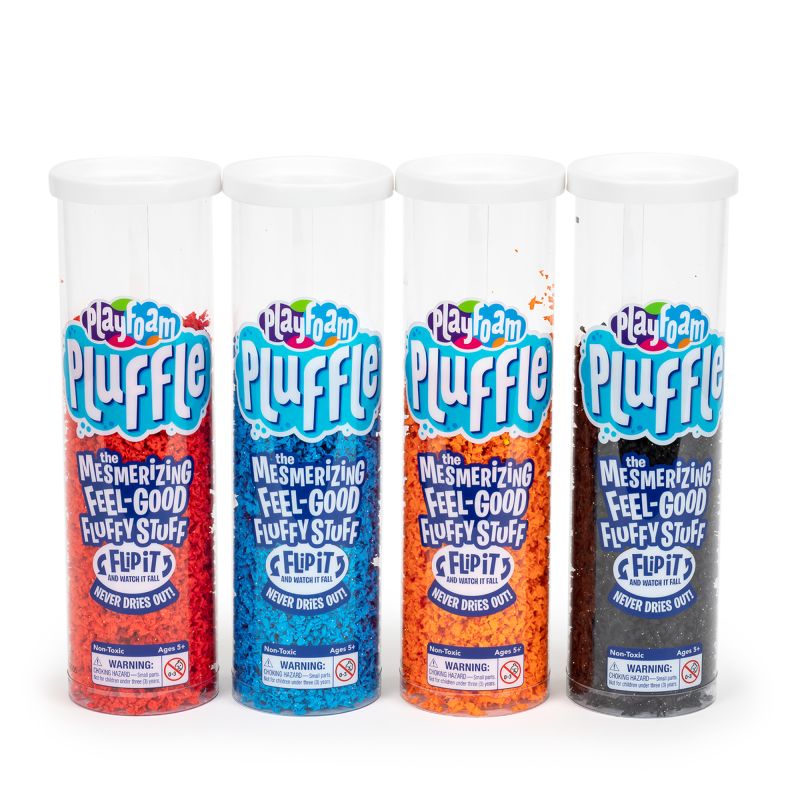 Playfoam Pluffle®  4PK BLK/RED/BLU/ORG