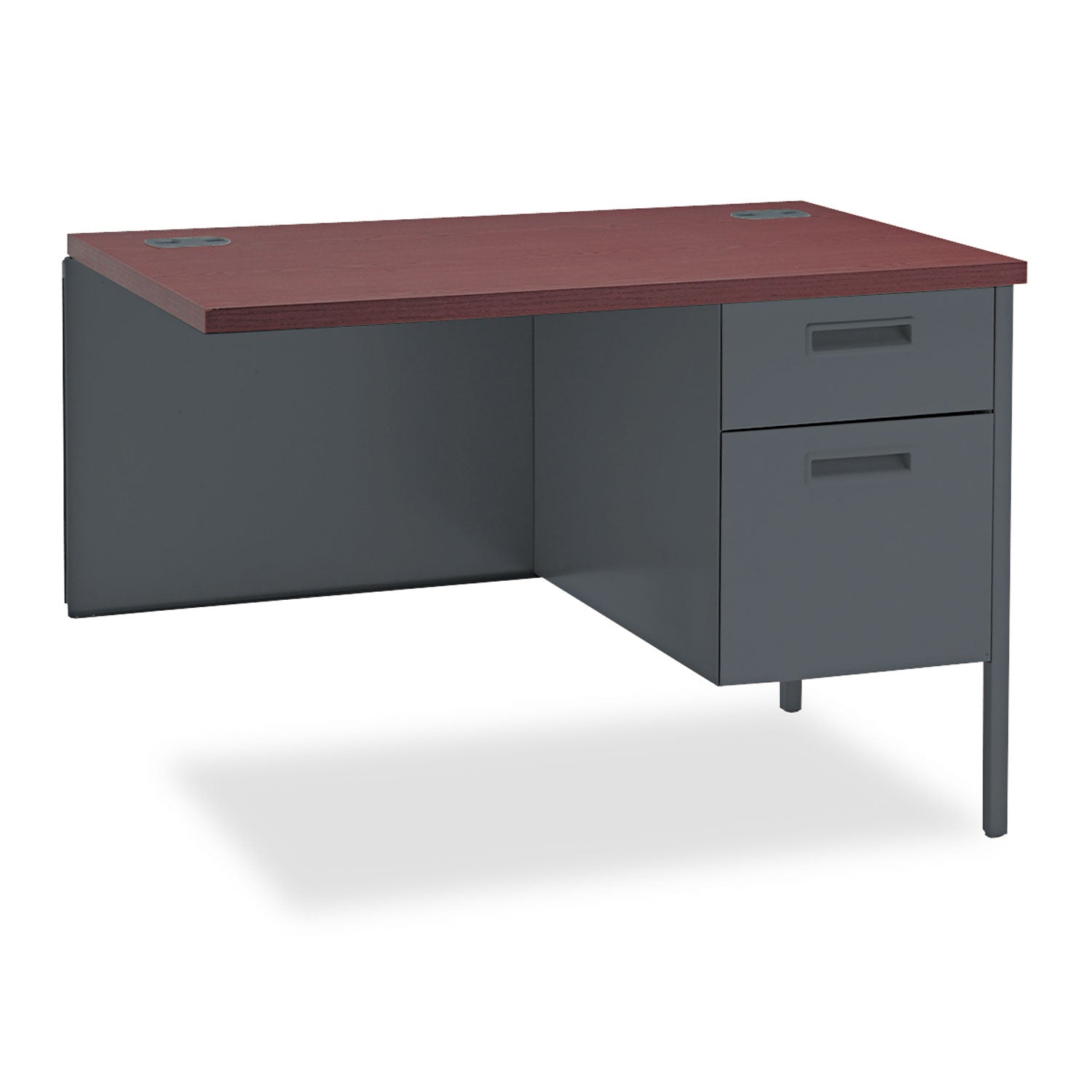 HON Metro Classic HP3235R Return - 29.5" Height x 42" Width x 24" Depth - Total Drawer(s): 5 - Square Edge - Finish: Charcoal - 1 Each
