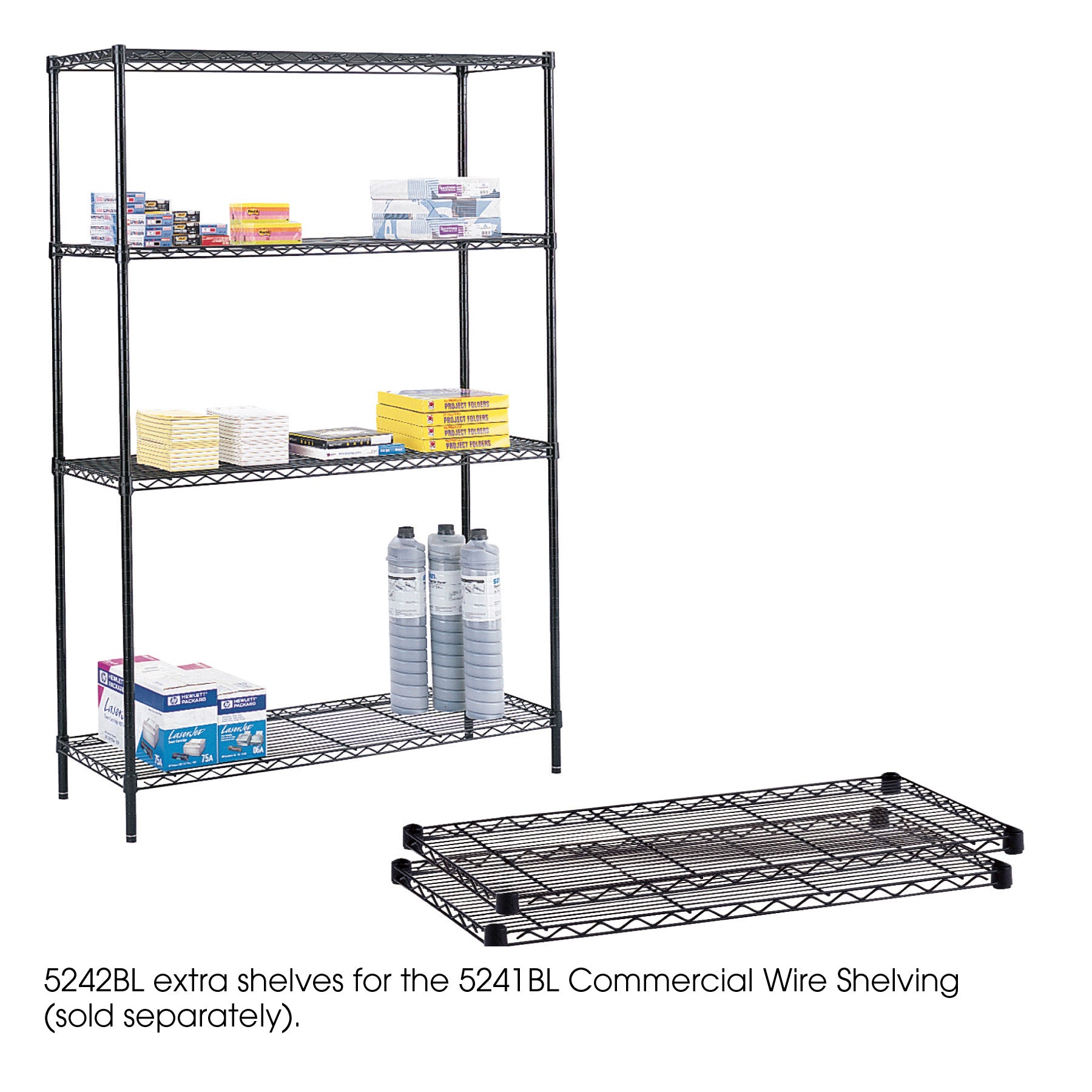 Shelving Comm Wire Shelf 2Pk