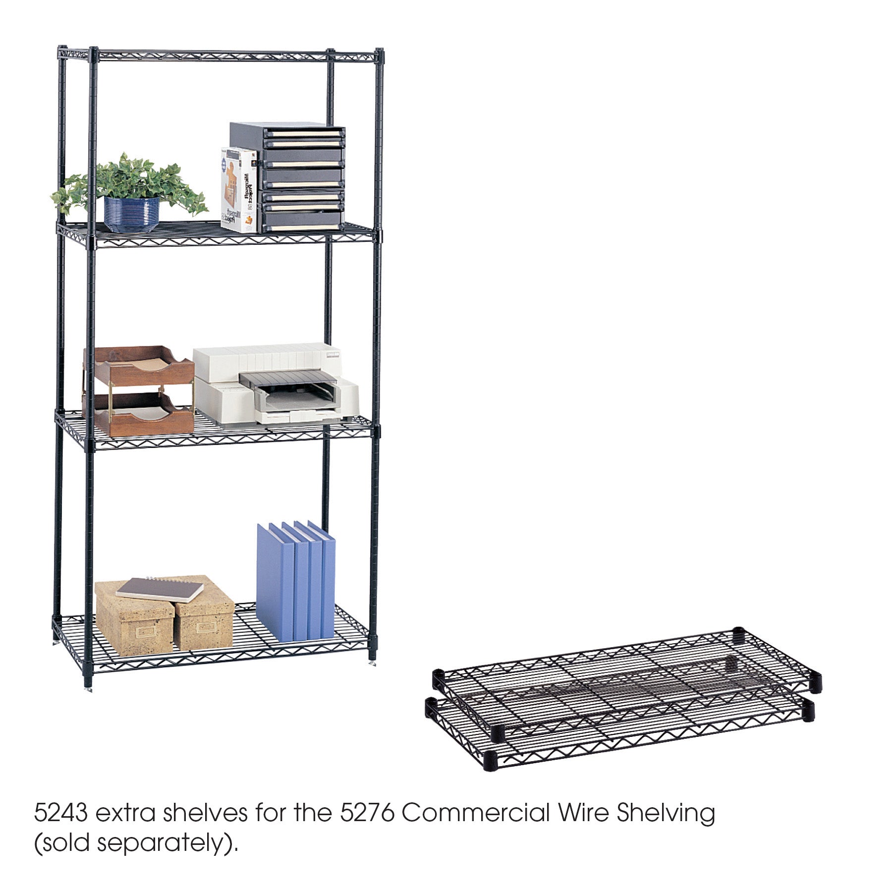 Shelving Comm Wire Shelf 2Pk