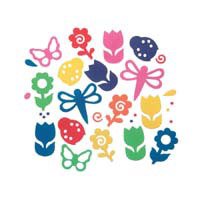 Darice 1028-68 300-Pack Bucket of Foamies Shape Craft Supplies, Blossom and Bugs, Assorted