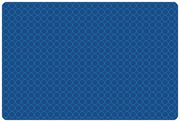 KIDSoft Comforting Circles Tonal Solid Rug  - 4ft x 6ft - Rectangle - Primary Blue