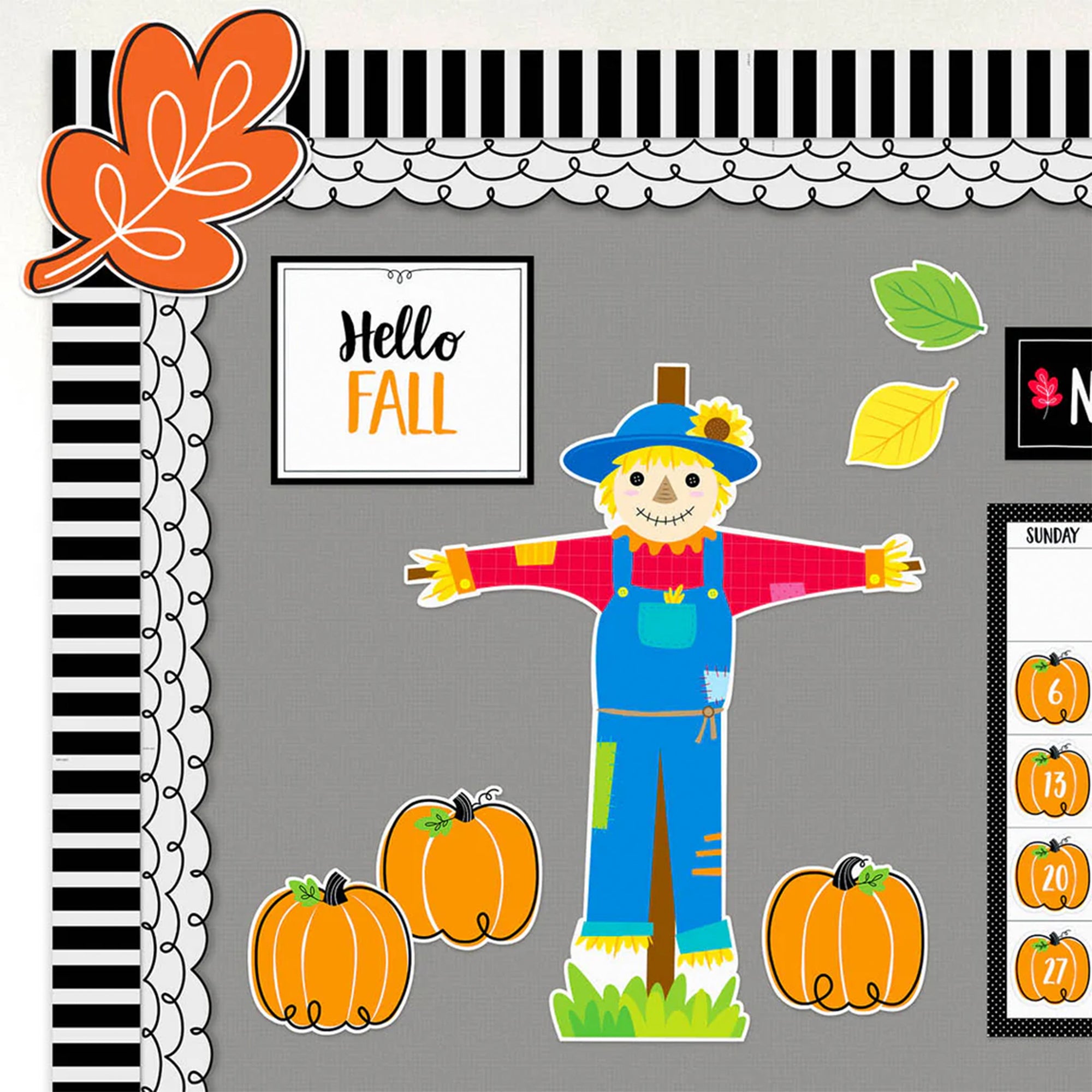 Core Décor Doodle Pumpkin 6" Designer Cut-Outs, Pack of 36