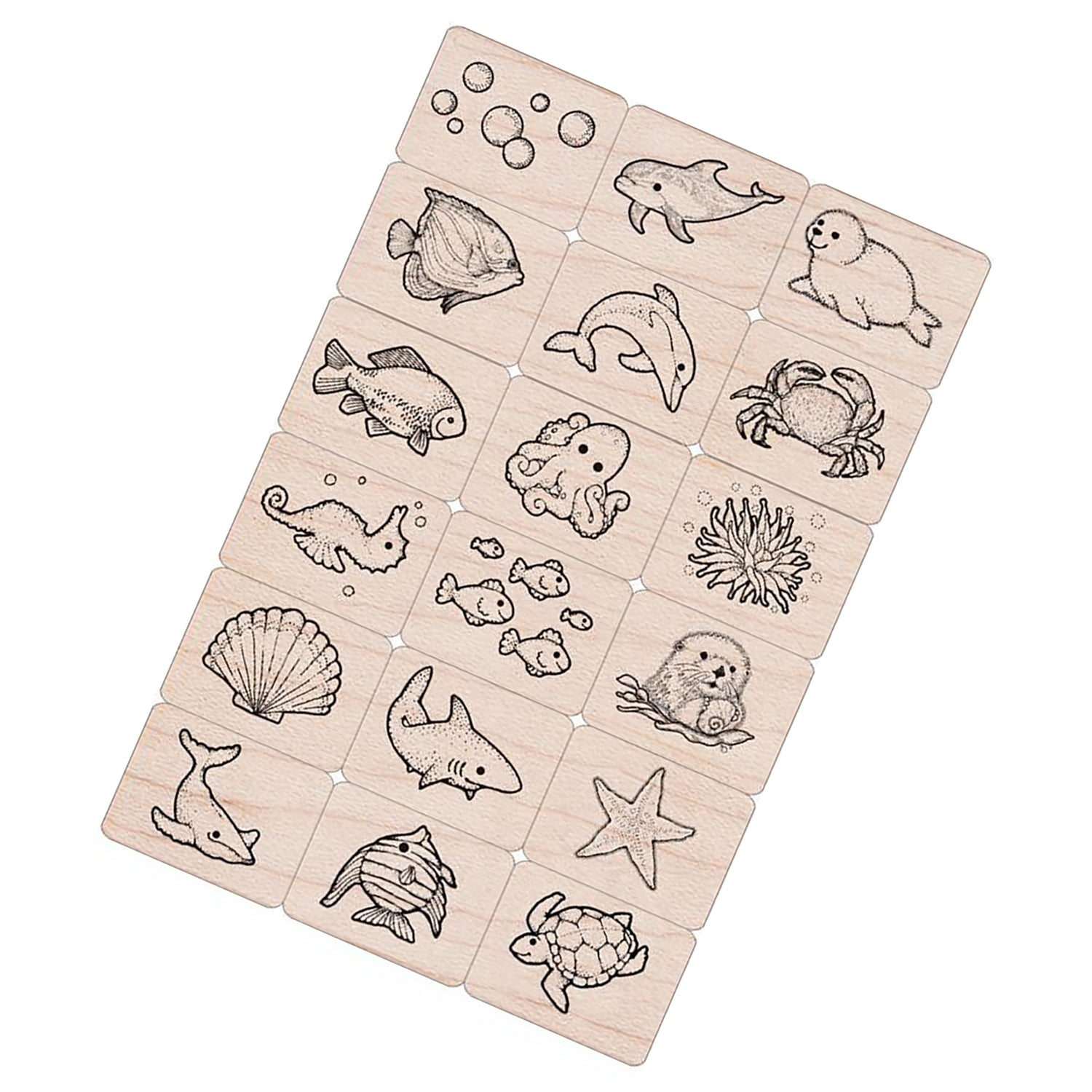 Ink 'n' Stamp Sea Life Stamps, Set of 18