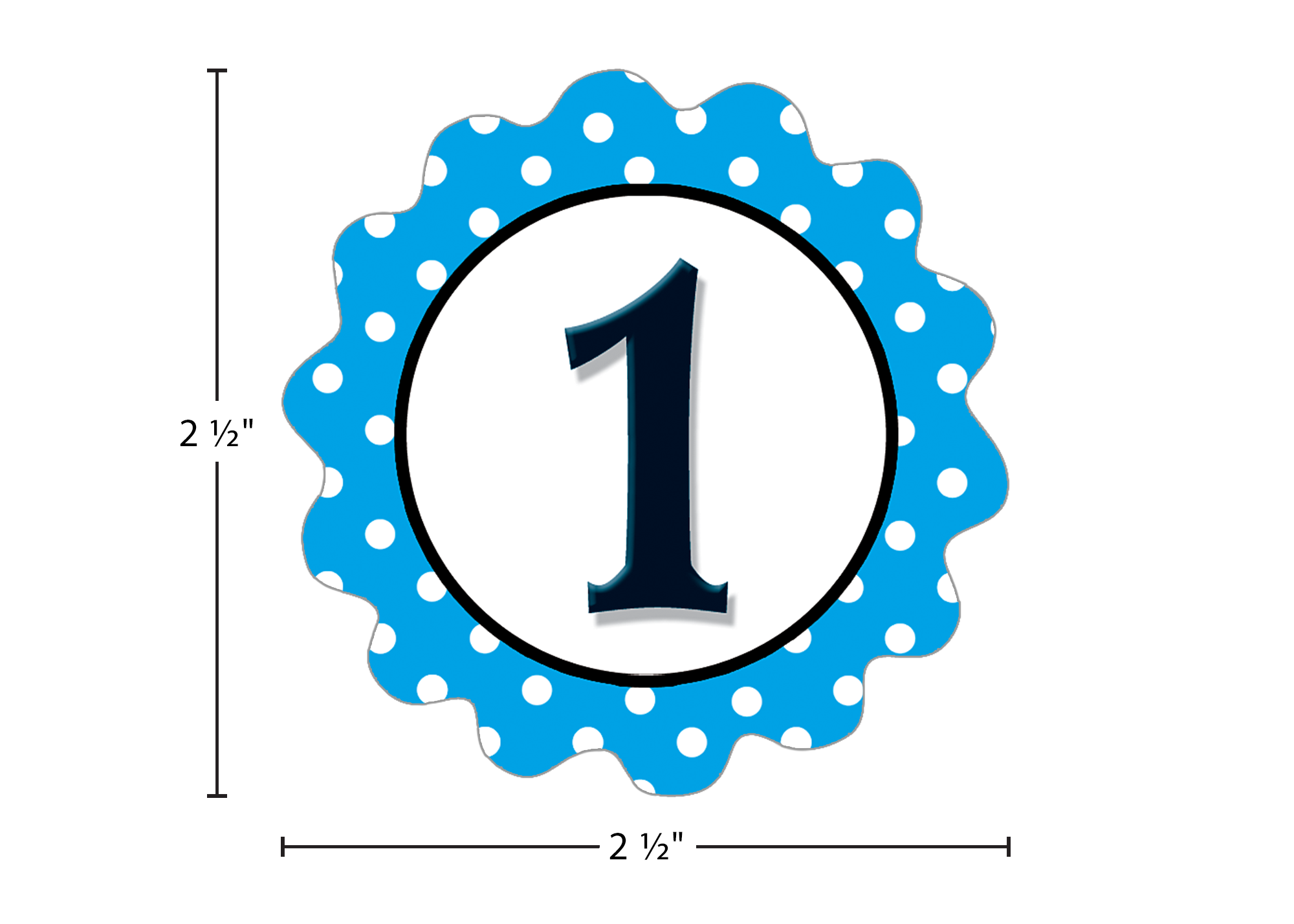 Polka Dot Flowers Calendar Days