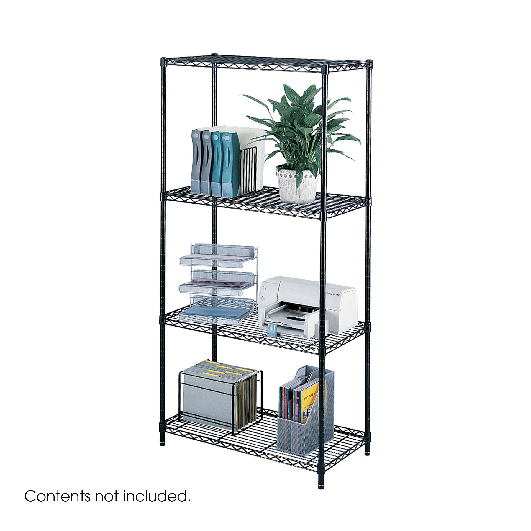Shelving Wire Ind Starter Blk
