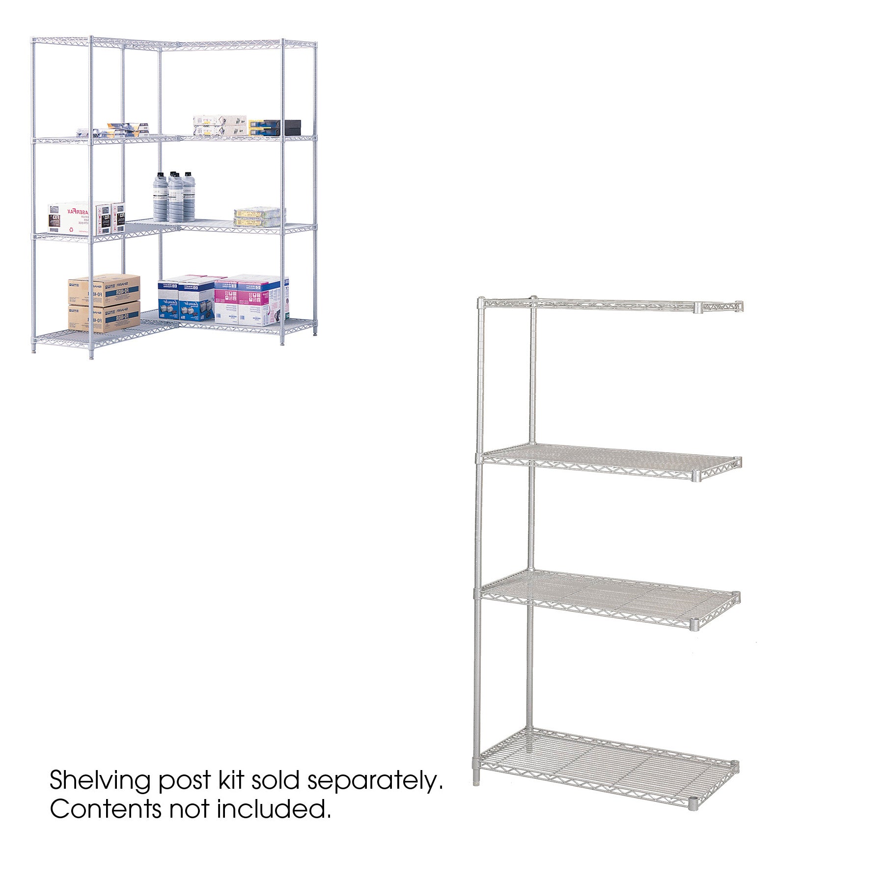 Shelving Wire Ind Add On Gry