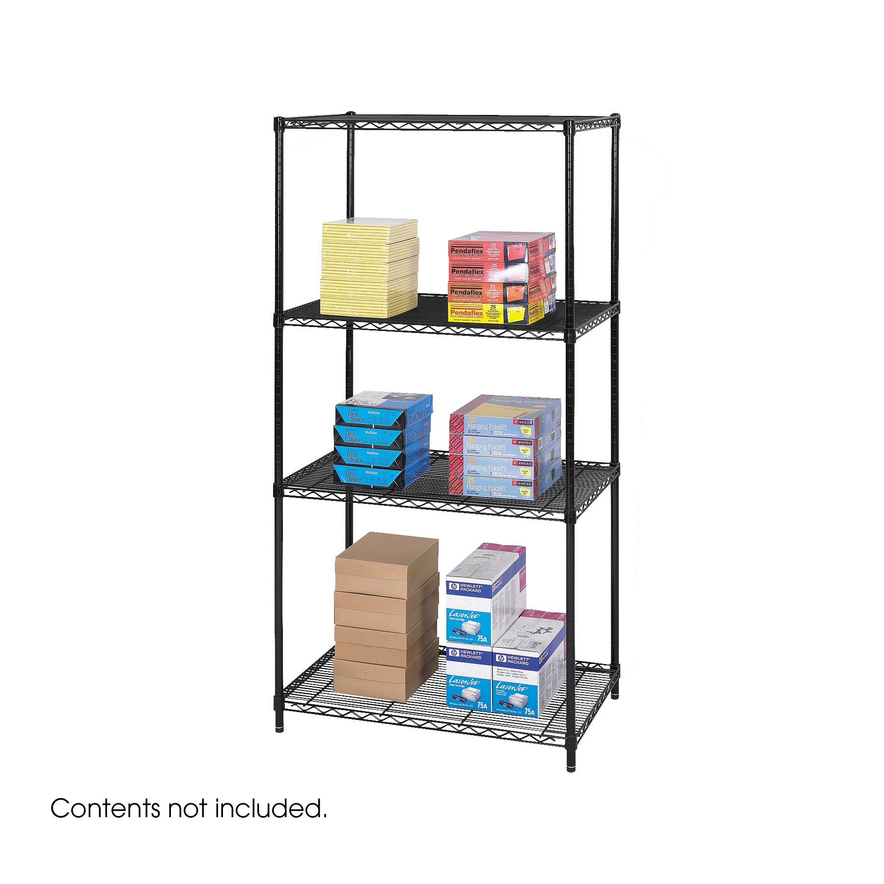 Shelving Wire Ind Starter Blk