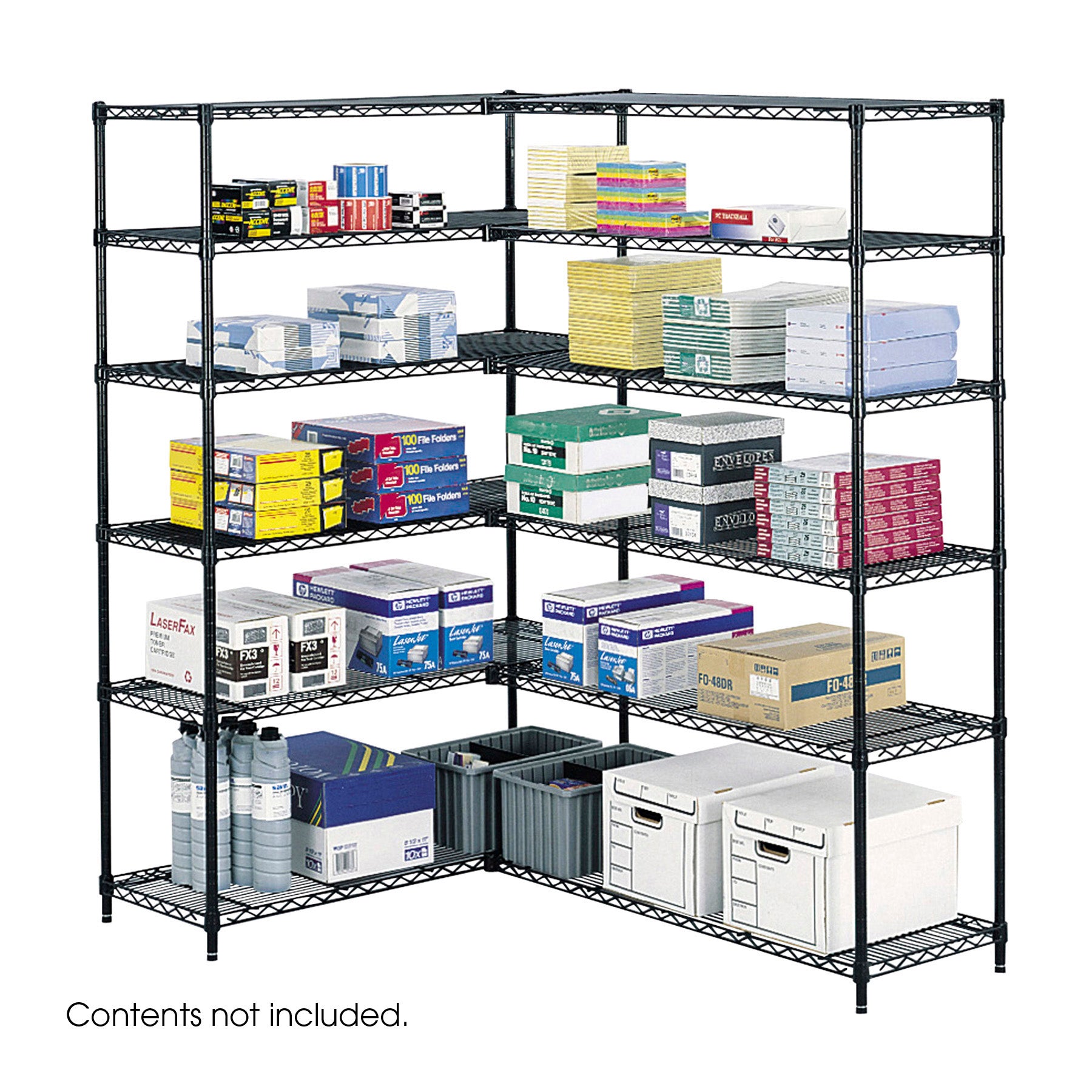 Shelving Wire Ind Starter Blk