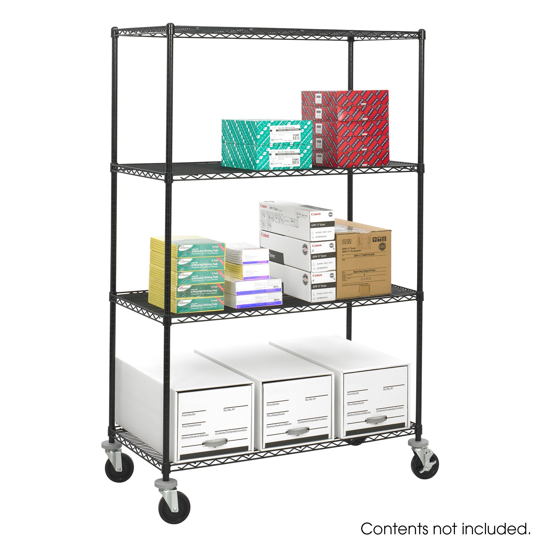 Shelving Wire Ind Starter Blk