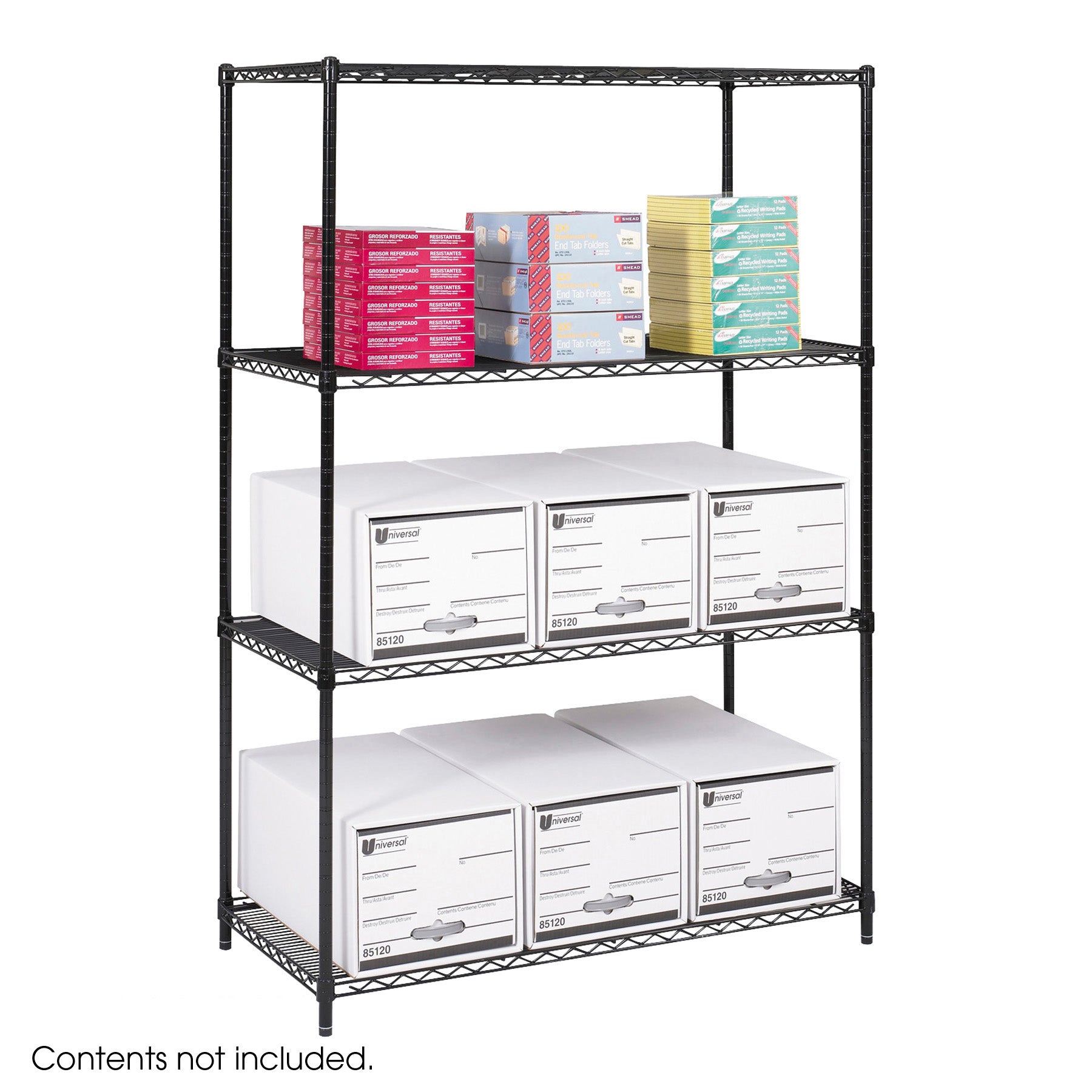 Shelving Wire Ind Starter Blk