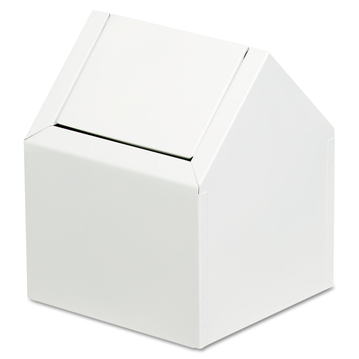 Swing Lid - Metal - White - 1 Each
