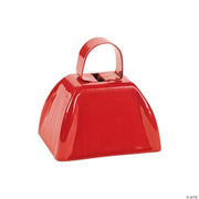 Red School Cowbells - 12 Pieces