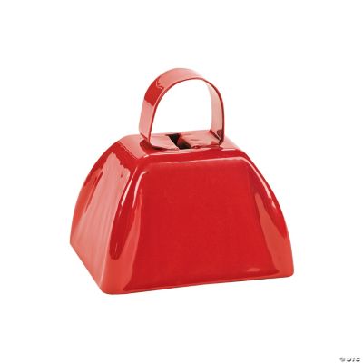 Red School Cowbells - 12 Pieces