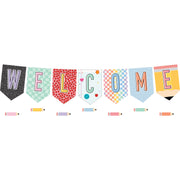 Cool for School Pennants Welcome Bulletin Board Set, 50 Pieces
