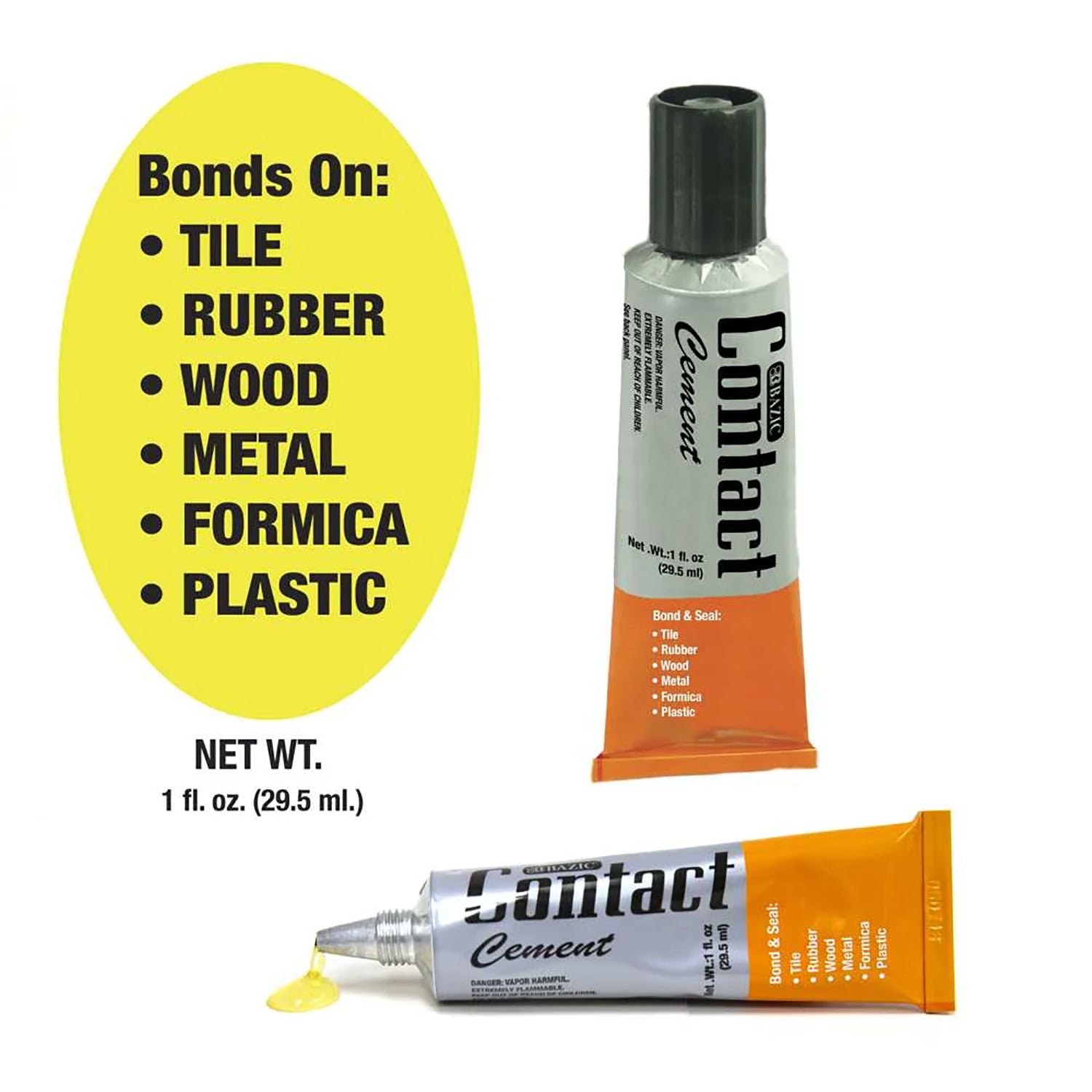 Contact Cement Adhesive, 1 fl oz (30 mL)