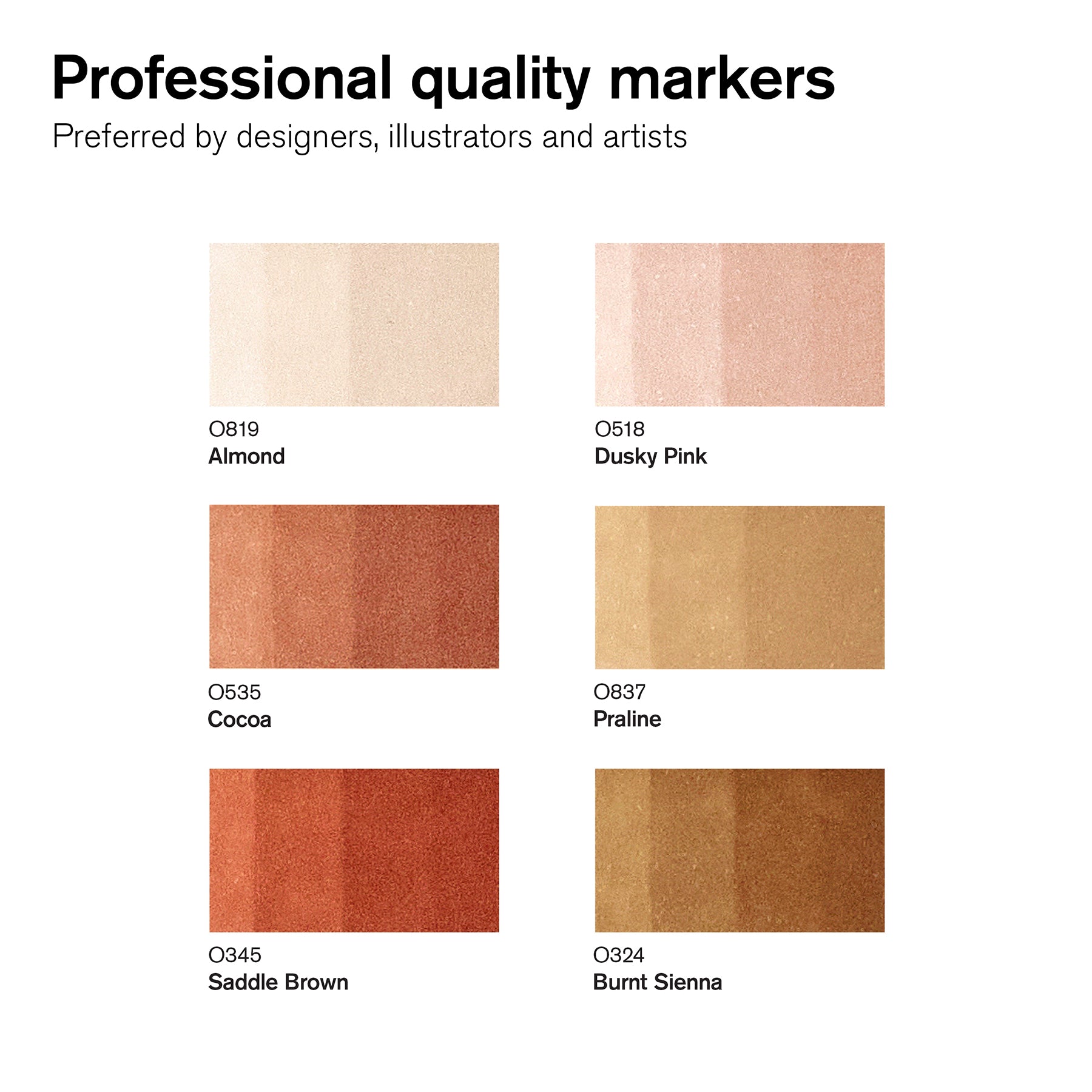 WN ProMarker Brush 6 Skin Tones