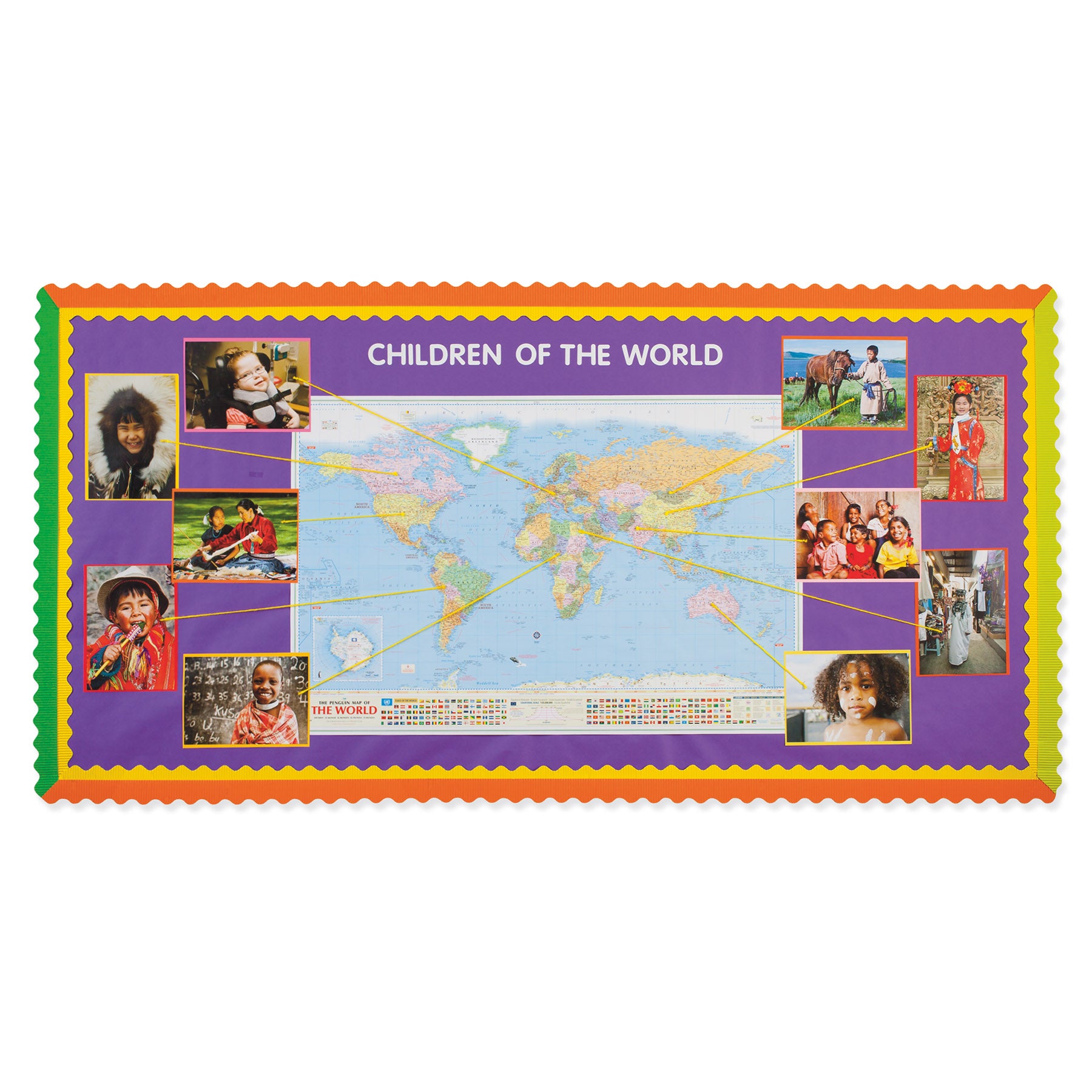 Bulletin Board Art Paper, Bright Assortment, 48" x 12', 4 Rolls
