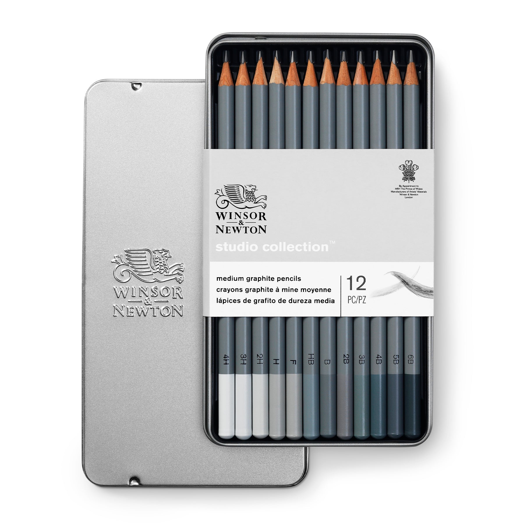 WN Studio Collection Graphite Pencil Tin - Med - 12pc