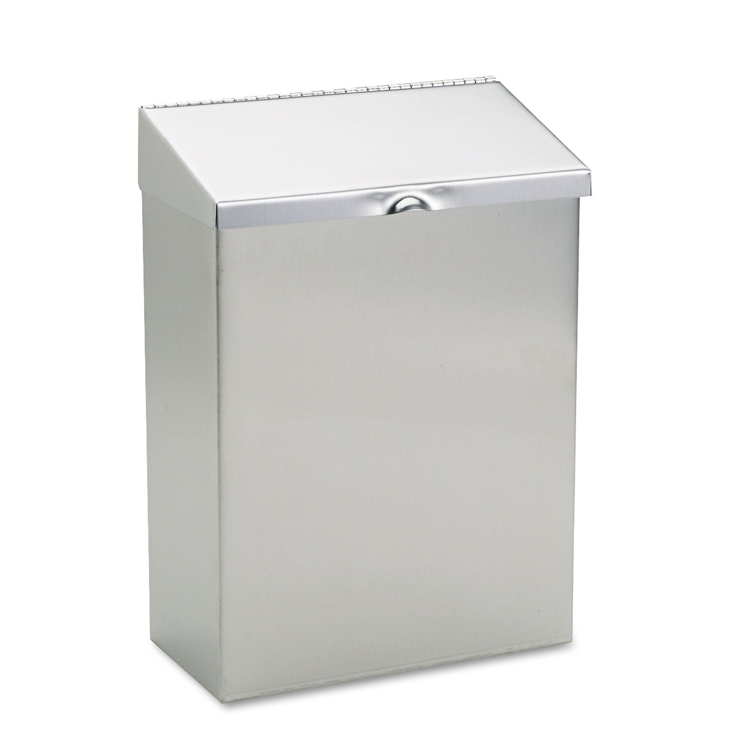 Hospeco Menstrual Care Product Waste Receptacle - Rectangular - 11" Height x 8" Width x 4" Depth - Stainless Steel - Stainless Steel - 1 Each