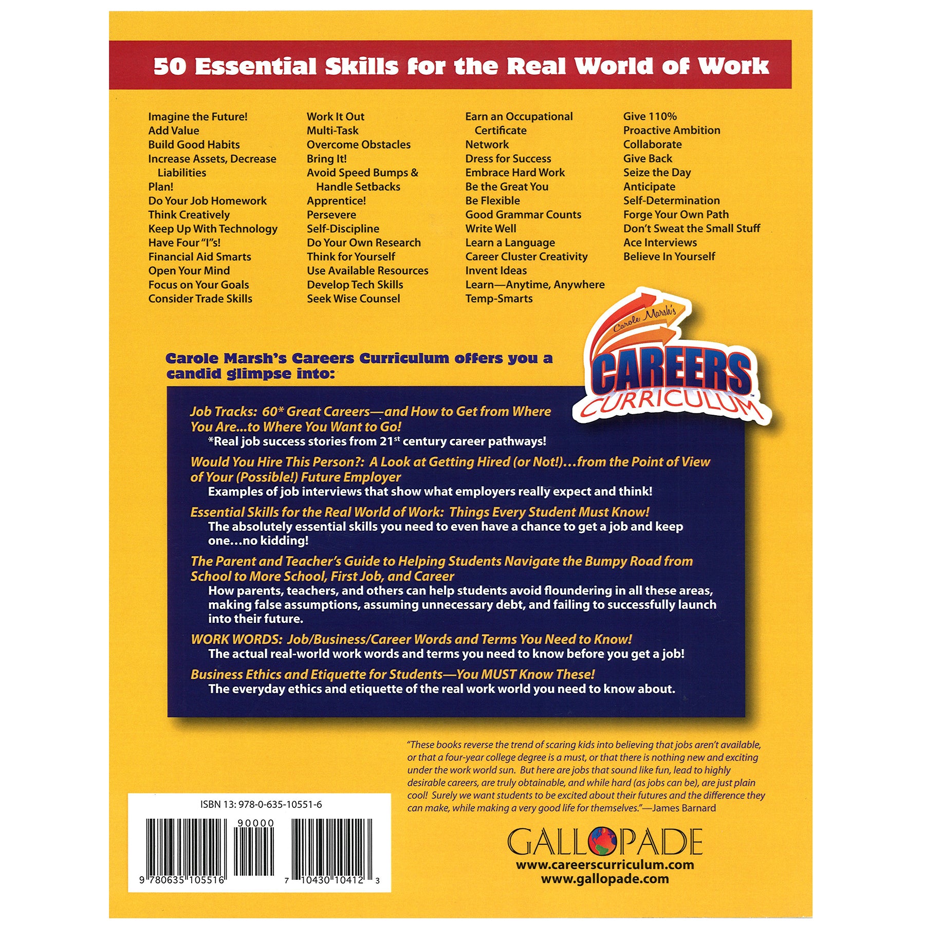 Careers Curriculum Essential Skills for the Real World of Work: Things EVERY Student Must Know!