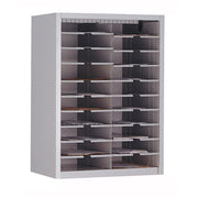 Mailflow Systems Sorter, Closed Back w/ 15" Elevation; 20 Sorting Pockets 15”D without Plexi Doors - 24"W X 48"H