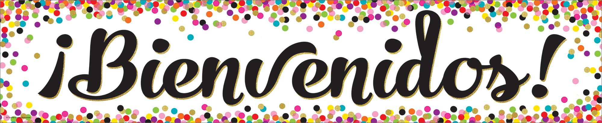 Confetti ¡Bienvenidos! (Spanish Welcome) Banner