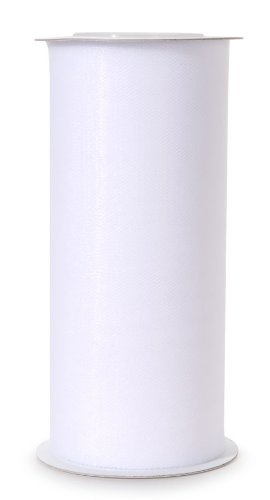 Darice Victoria Lynn Tulle 6" 25yd White