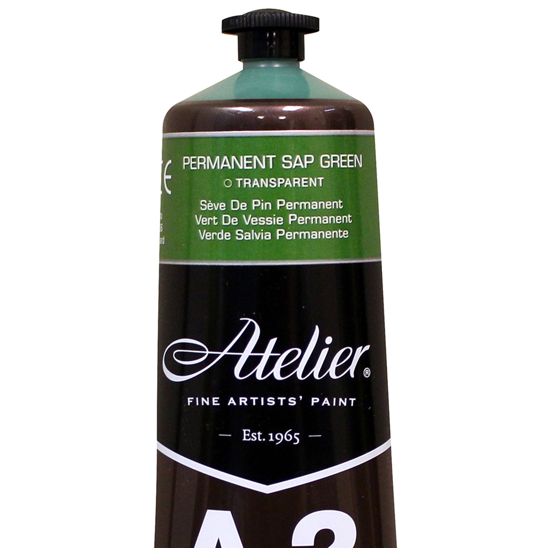 A2 Heavy Body Lightfast Artist Acrylic, 4 oz., Permanent Sap Green