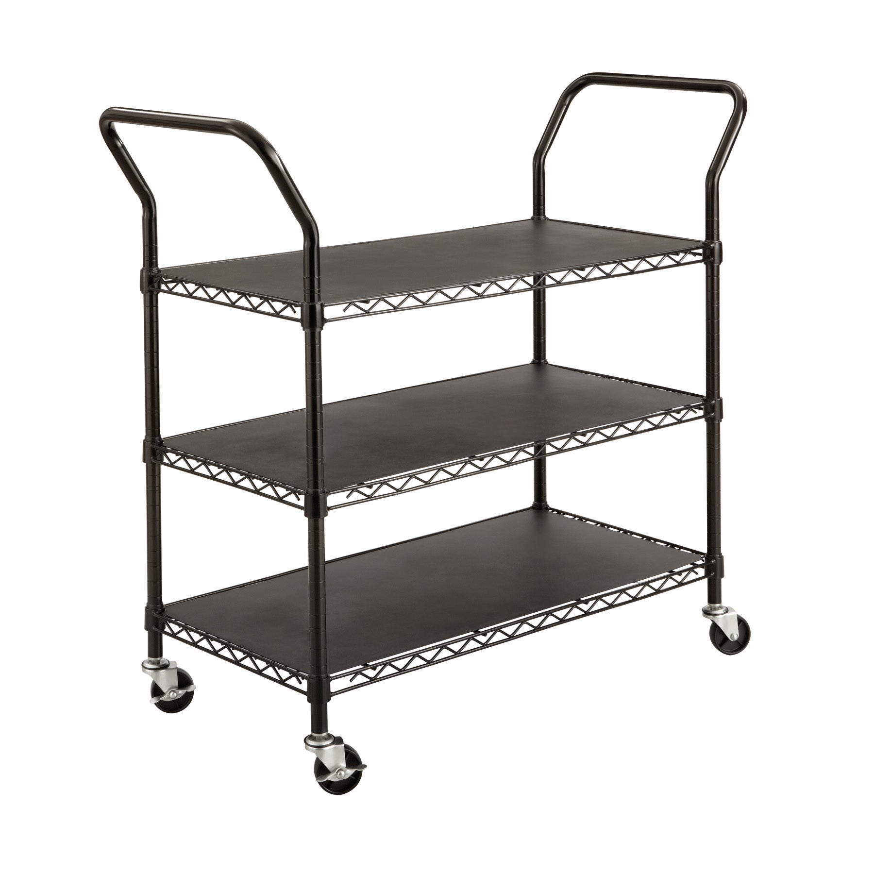 Wire Utility Cart 3Shelf Bl