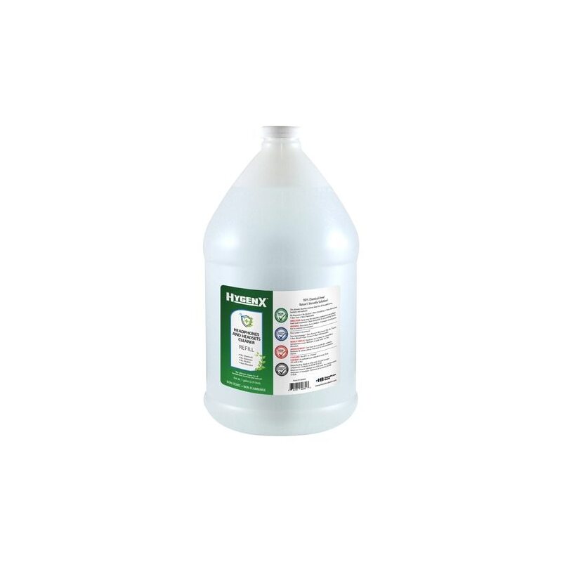 Hygenx Headphone and Headset Cleaner - One Gallon Refill Bottle