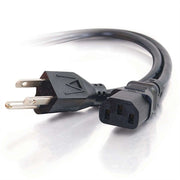 C2G 12ft 18 AWG Universal Power Cord (NEMA 5-15P to IEC320C13) - Power Cable - 12 Ft