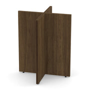 OfficeSource Conference/Multi-Purpose Tables X Base For 36" and 42" Round Top - Modern Walnut