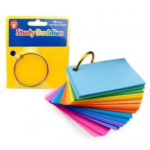Study Buddies-Book Rings, 100 ct + ring, 2"x3", Ultra White