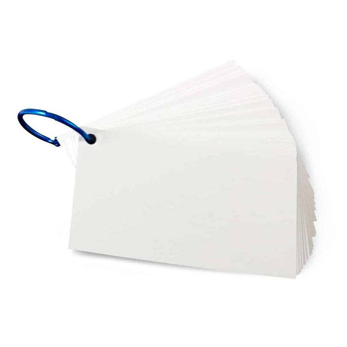 Study Buddies-Book Rings, 100 ct + ring, 3"x5", Ultra White