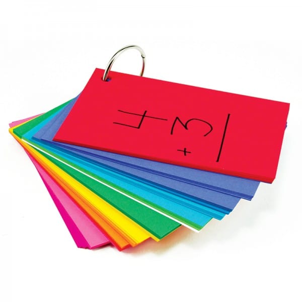 Study Buddies-Book Rings, 100 ct + ring, 3"x5", Assorted Colors