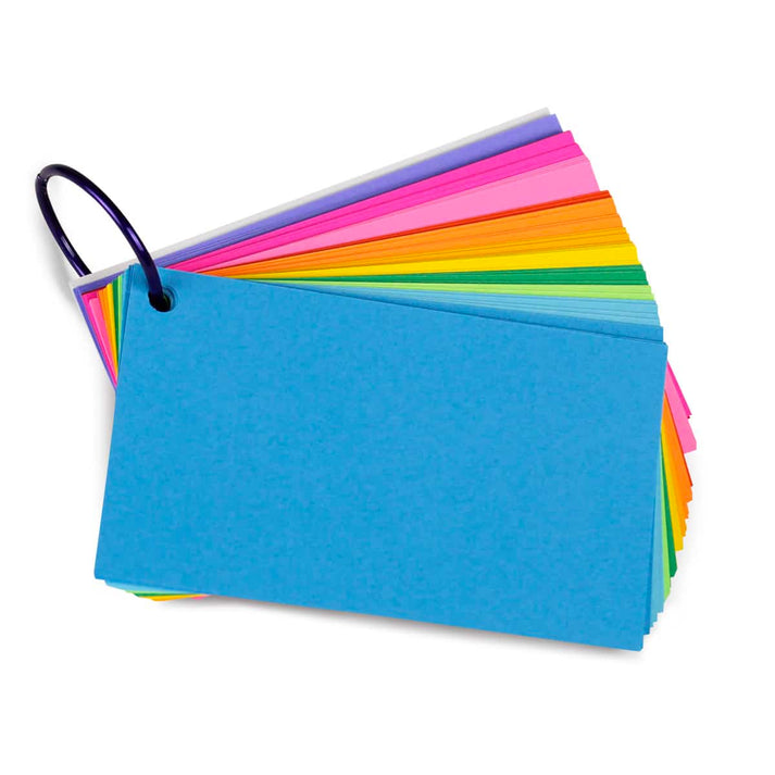 Study Buddies-Book Rings, 100 ct + ring, 3"x5", Assorted Colors