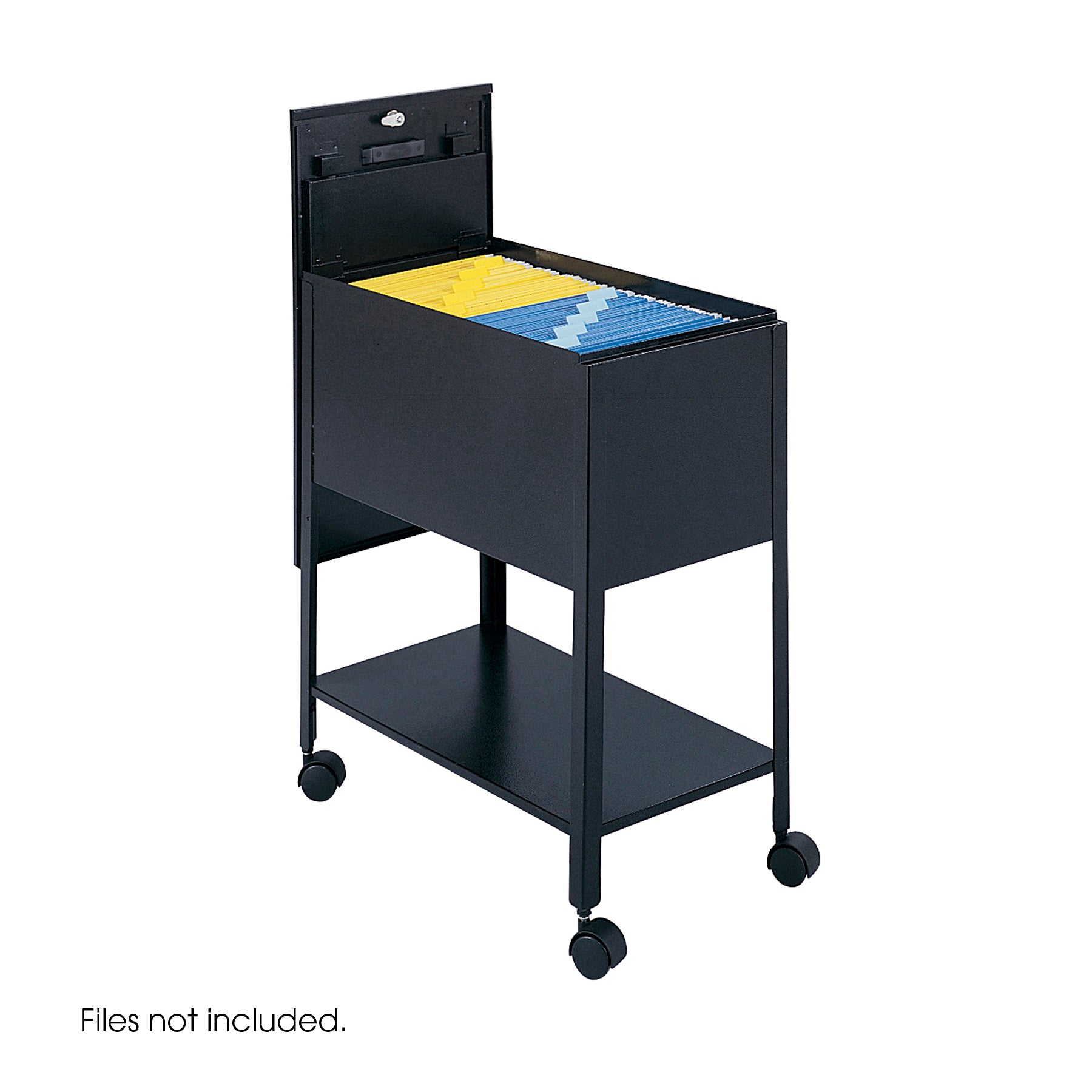 Cart 24 Steel Ltr Tub File Blk