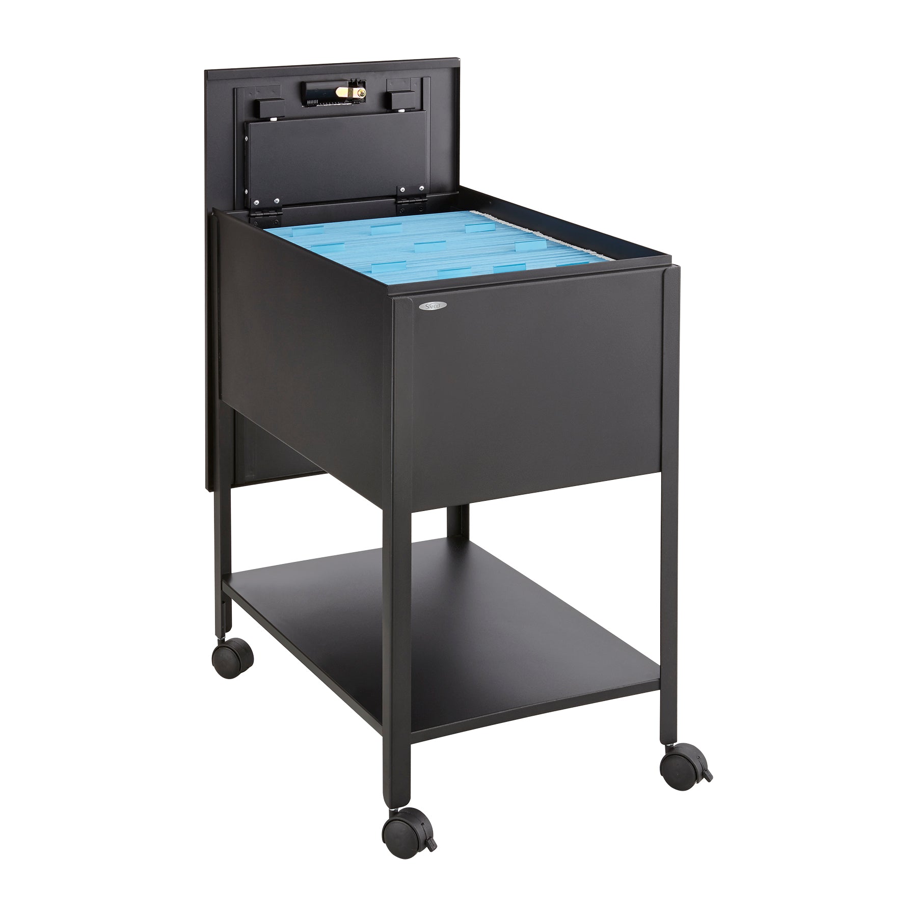 Cart 24 Steel Lgl Tub File Blk