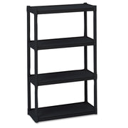 Rough n Ready® 4 Shelf, Black