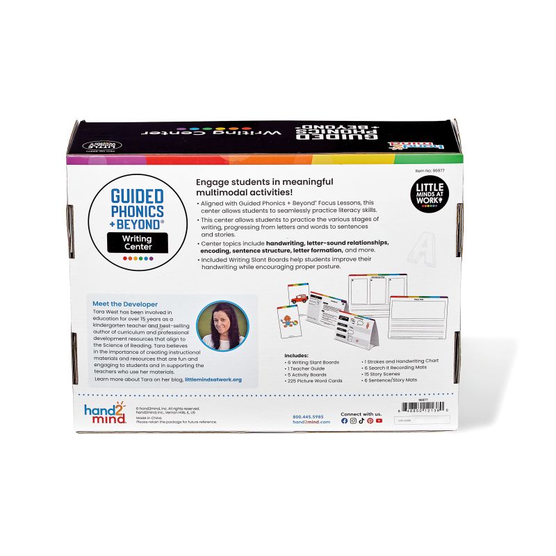 Guided Phonics + Beyond®, Writing Center, Units 4-6